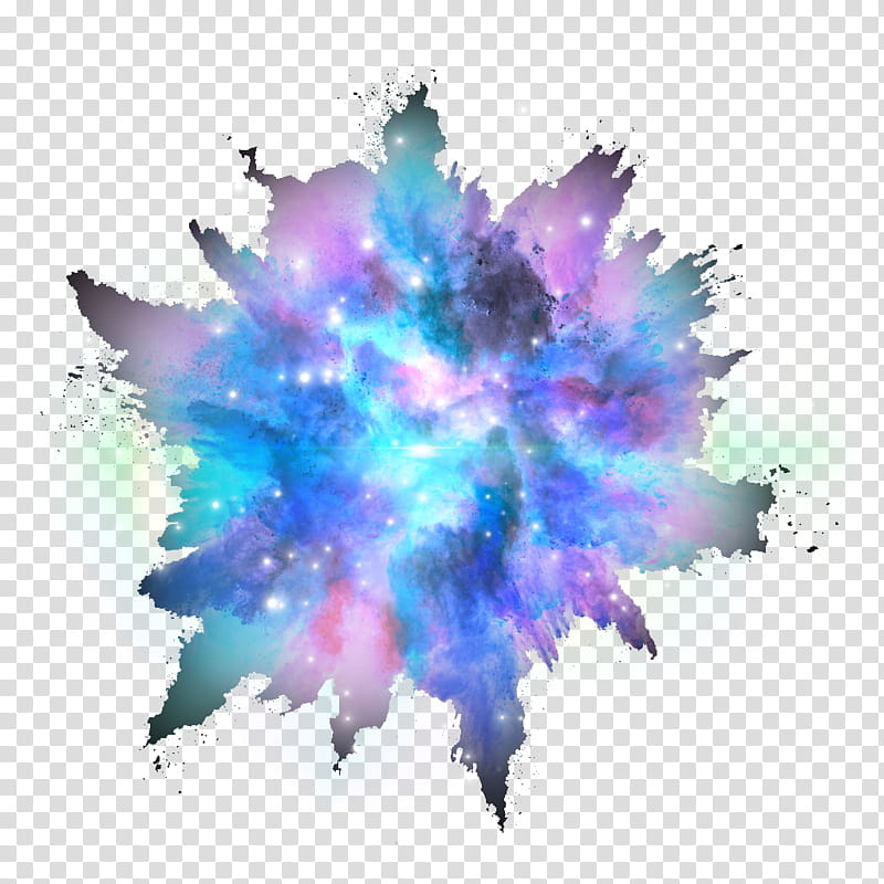 Explosion, Color, Dust Explosion, Blue, Purple, Watercolor Paint transparent background PNG clipart