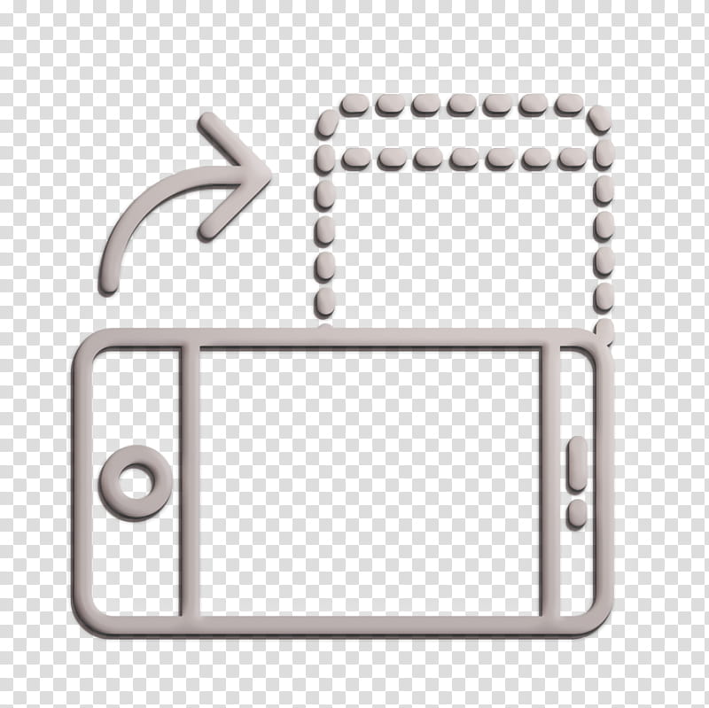 Essential Set icon Smartphone icon, Line, Technology, Electronic Device, Rectangle, Square, Metal transparent background PNG clipart