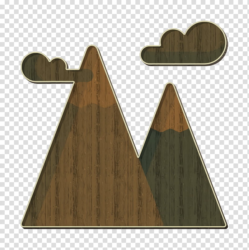 Snow icon Mountain icon Nature icon, Brown, Wood, Triangle, Heart transparent background PNG clipart