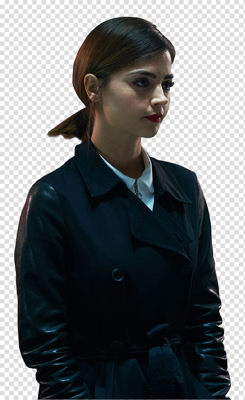 Doctor Who Season , woman wearing black collared topcoat transparent background PNG clipart