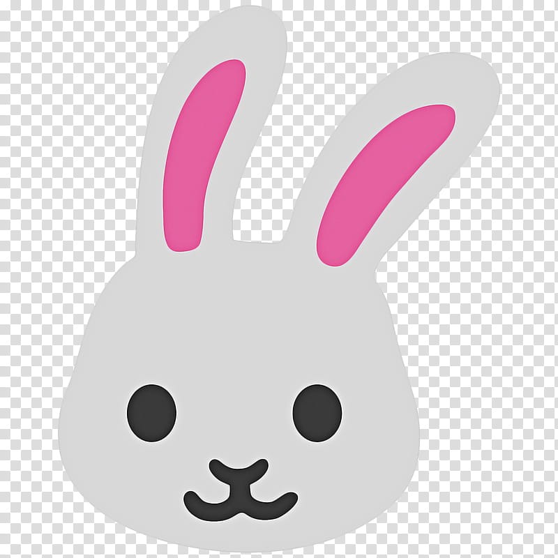 Easter Bunny Emoji, Hare, Rabbit, Tuzki, European Rabbit, Emoticon, Rabbit Rabbit Rabbit, Lop Rabbit transparent background PNG clipart