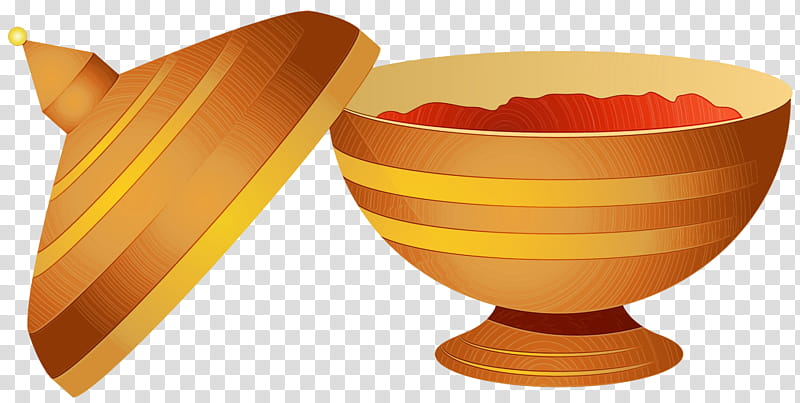 Orange, Watercolor, Paint, Wet Ink, Yellow, Bowl, Mixing Bowl, Tableware transparent background PNG clipart