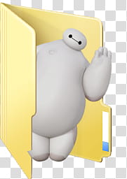Request Baymax folder icon transparent background PNG clipart