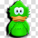 Adium Colored , green duck transparent background PNG clipart