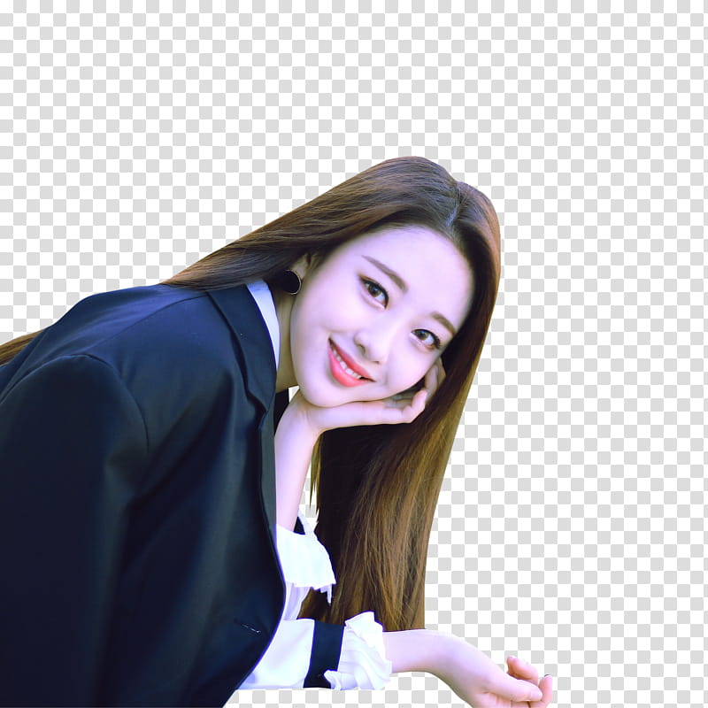 LOONA YYXY, smiling woman wearing black blazer transparent background PNG clipart