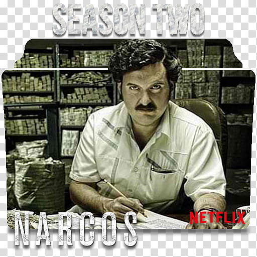 Narcos season folder icons, Narcos S ( transparent background PNG clipart