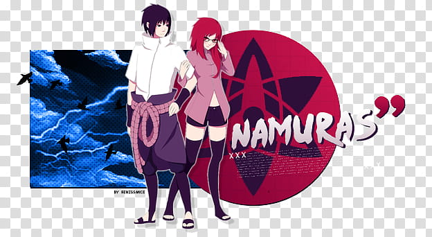 Sasuke and Karin for Namuras transparent background PNG clipart