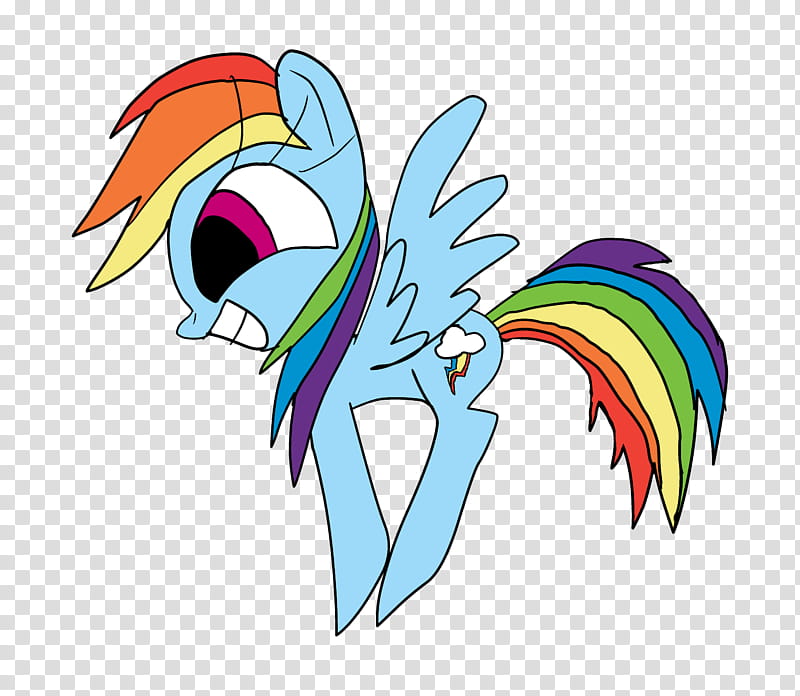 Excited Rainbow Dash, My Little Pony Rainbow Dash illustration transparent background PNG clipart