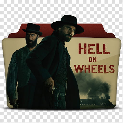 TV Series Folder Icons COMPLETE COLLECTION, hell_on_wheels transparent background PNG clipart