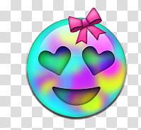 Emojis Editados, pink ribbon emoji transparent background PNG clipart