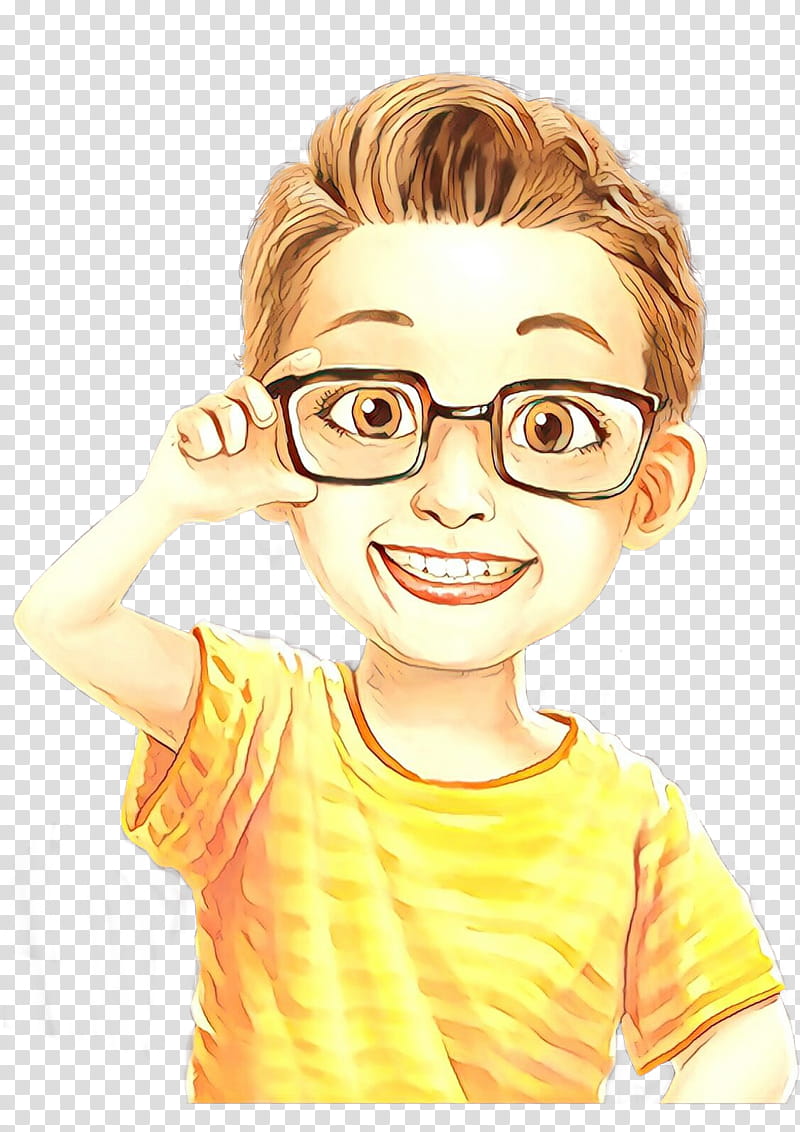 Glasses, Cartoon, Television, Tshirt, Child, Nose, Newscaster, Eye transparent background PNG clipart