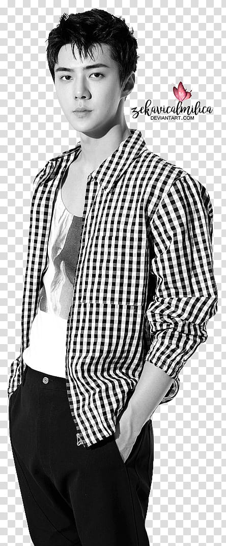 EXO Sehun Vogue transparent background PNG clipart