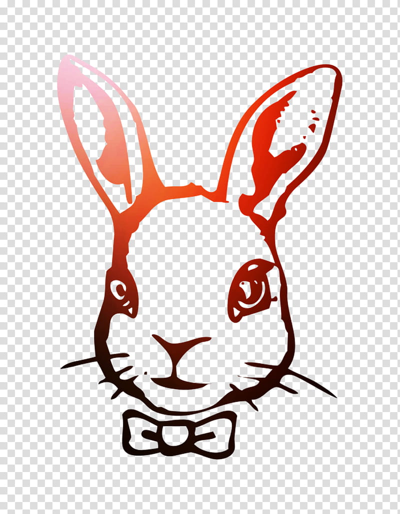 Easter Bunny, Hare, Drawing, Rabbit, Cartoon, Line Art, Whiskers, Easter transparent background PNG clipart