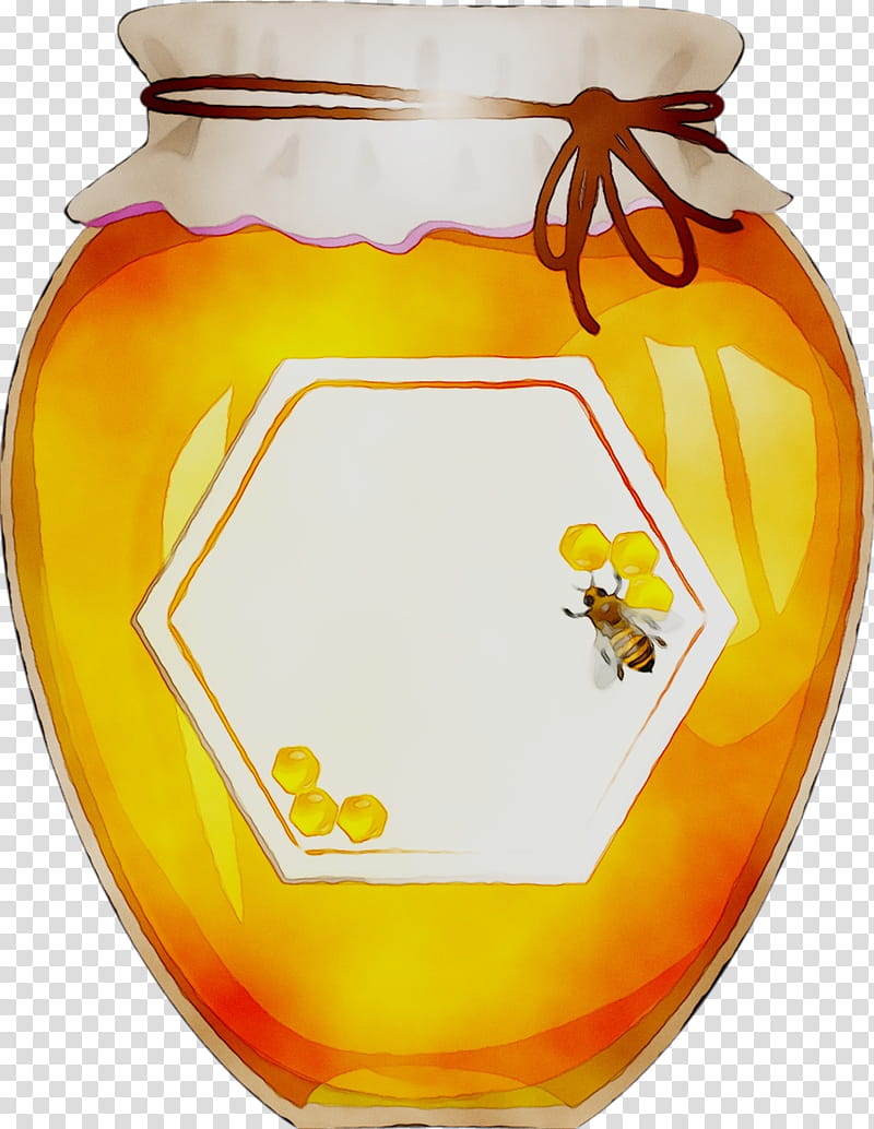 Honey, Yellow, Vase, Honeybee, Membranewinged Insect, Glass, Pollinator transparent background PNG clipart
