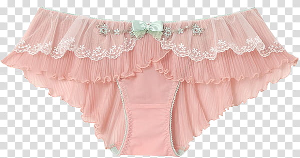 Aesthetic pink mega , pink and white lace hipster panty art transparent background PNG clipart