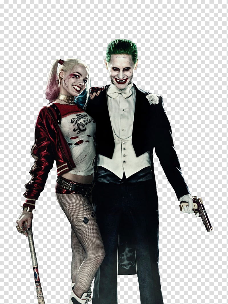 Joker and Harley Quinn, Suicide Squad Joker and Harley Quinn transparent background PNG clipart