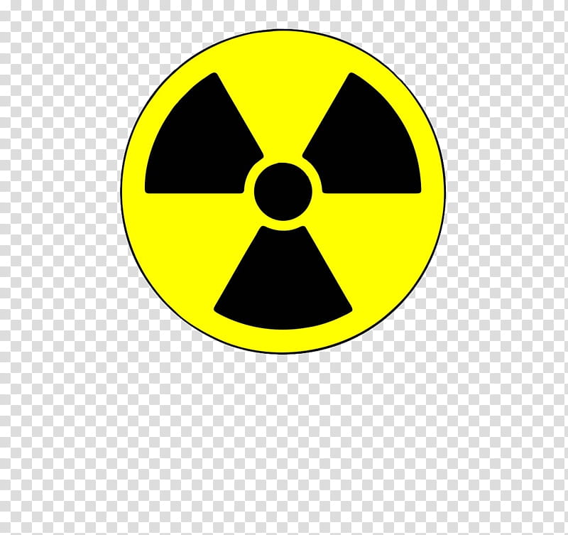 Yellow Circle, Hazard Symbol, Radioactive Decay, Radiation, Area, Line