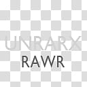 Gill Sans Text Dock Icons, Unrarx, unrarx rawr text transparent background PNG clipart