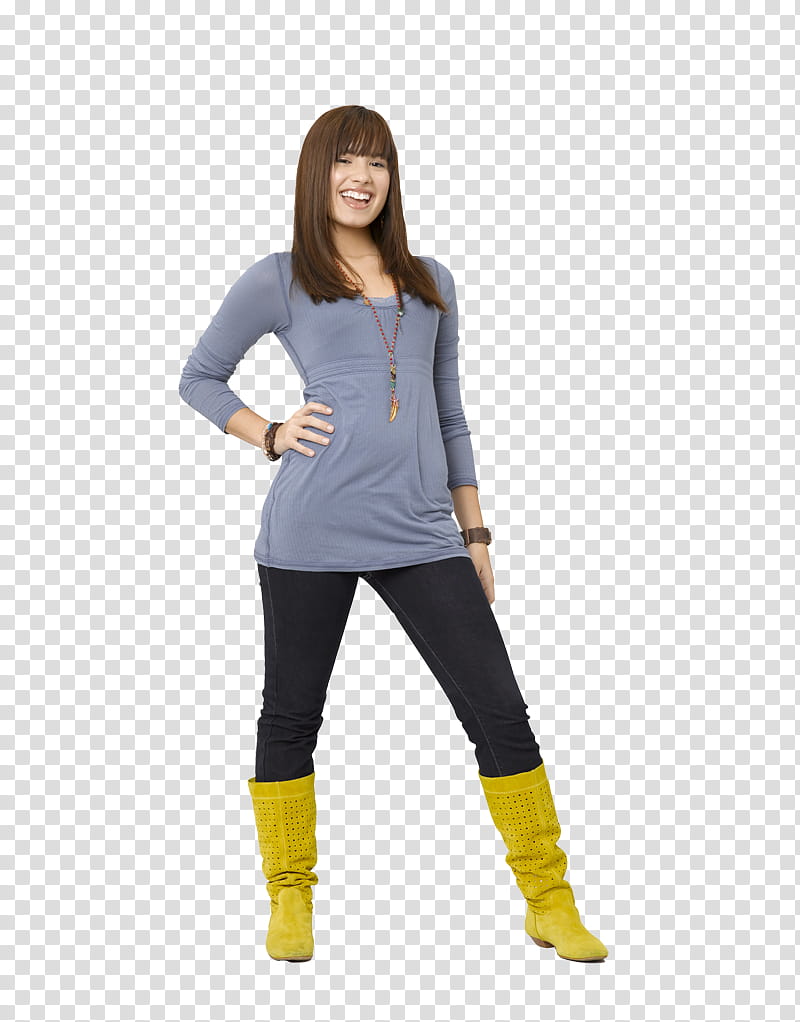 Famosas, woman with right hand akimbo transparent background PNG clipart