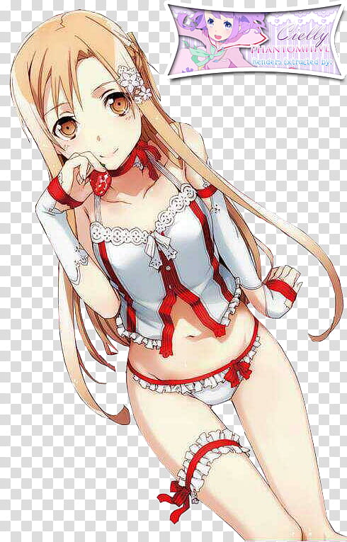 Asuna Yuuki Undies Extracted byCielly transparent background PNG clipart