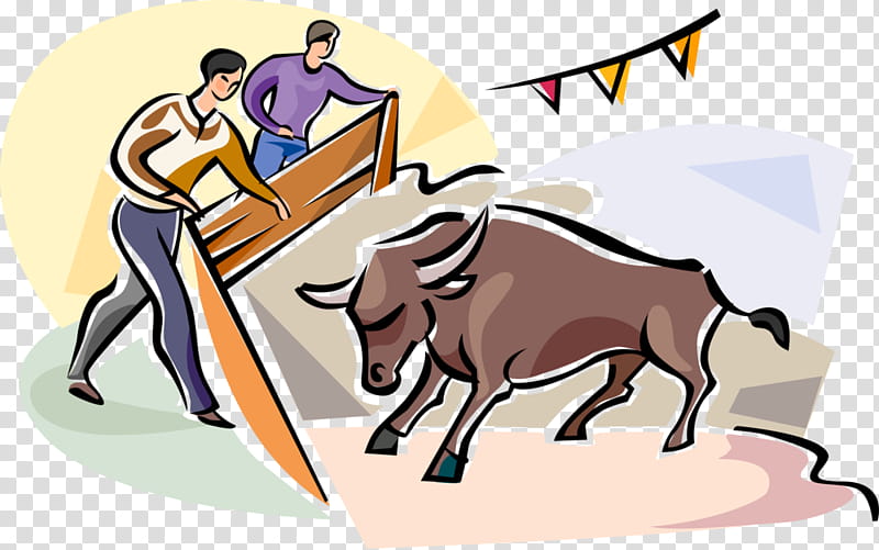 Running, Pamplona, Party, Festival, Running Of The Bulls, Spain, Cartoon, Joint transparent background PNG clipart