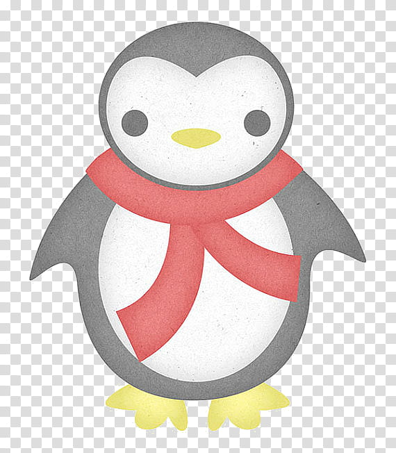 Christmas Stuff, black and white penguin artwork transparent background PNG clipart