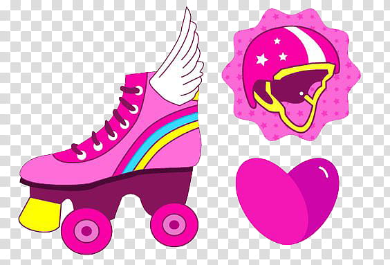 pink roller blades transparent background PNG clipart