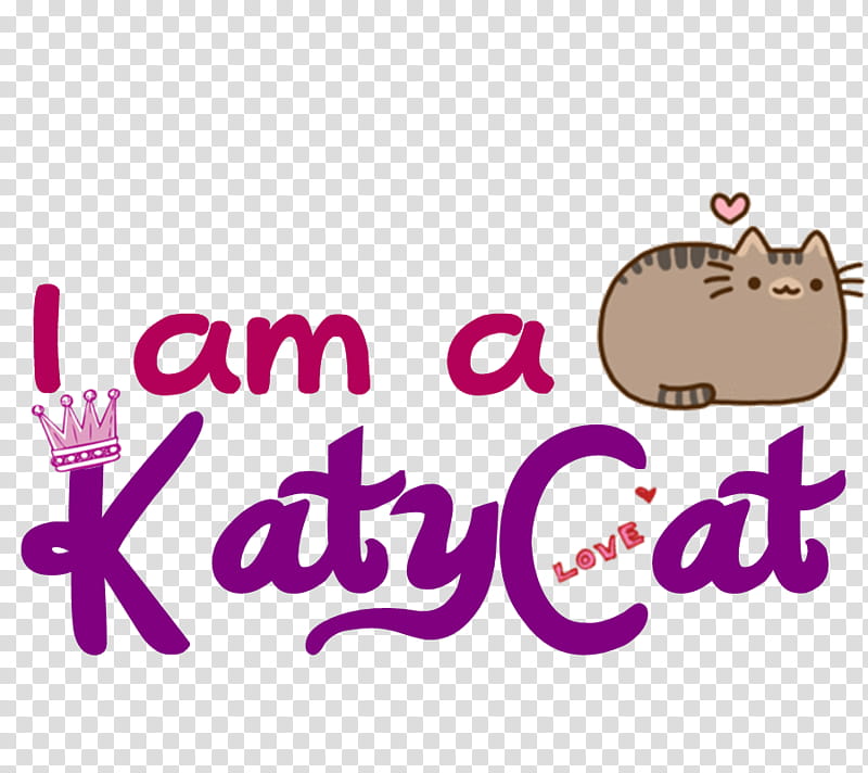 I am a KatyCat logo, i am a Katy cat text transparent background PNG clipart