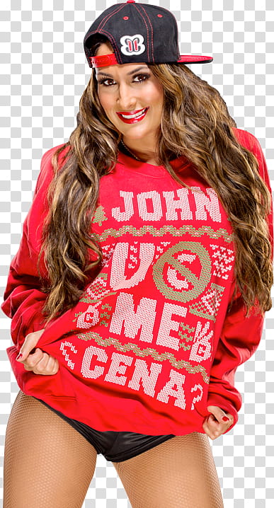 Nikki Bella Christmas  transparent background PNG clipart