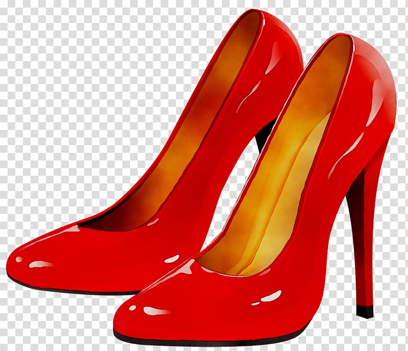 Orange, Shoe, Hardware Pumps, Footwear, High Heels, Red, Basic Pump, Court Shoe transparent background PNG clipart