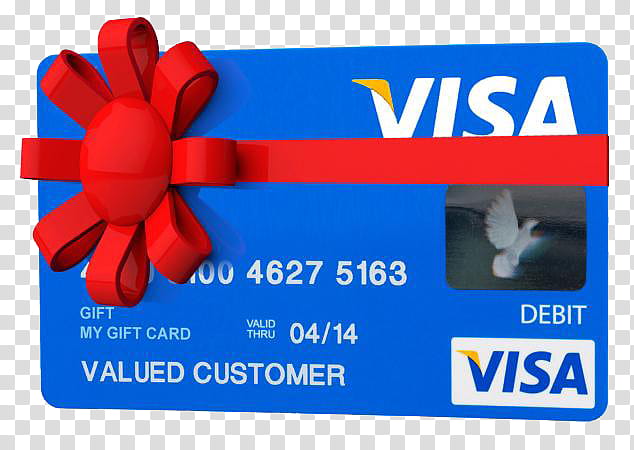 visa gift card clipart