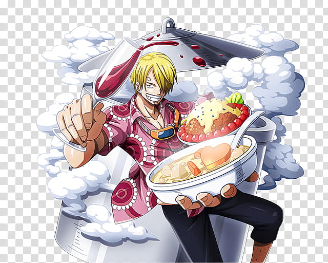 Sanji Vinsmoke, yellow haired male anime character transparent background PNG clipart