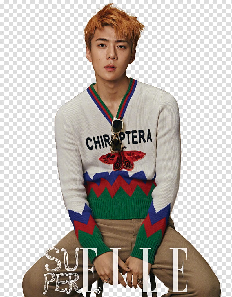 SeHun EXO superELLE magazine, Super Elle Sehun transparent background PNG clipart