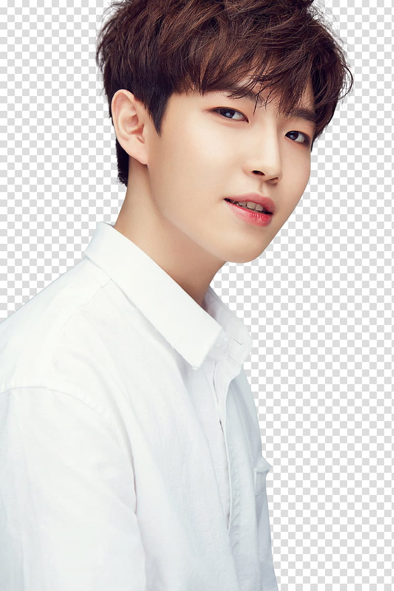 WANNA ONE Part P, man in white dress shirt transparent background PNG clipart