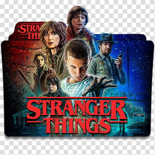 Netflix TV Series Folder Icon , stranger, Stranger Things folder transparent background PNG clipart