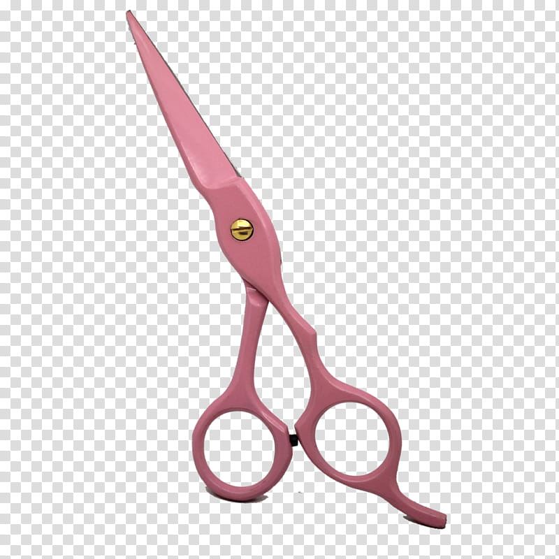 Hair, Scissors, Haircutting Shears, Hairdresser, Pink, Steel, German Language, Professional transparent background PNG clipart