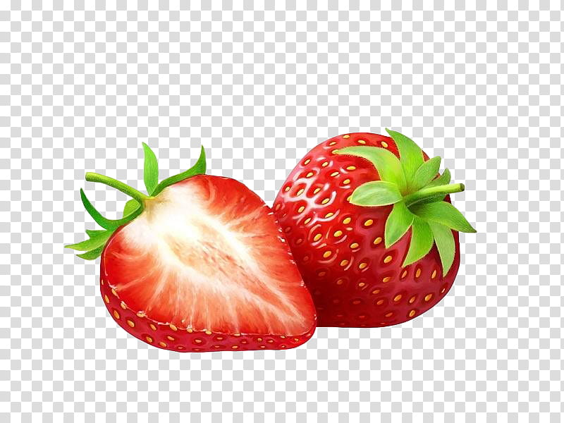 Colorpalace, two strawberry fruits transparent background PNG clipart