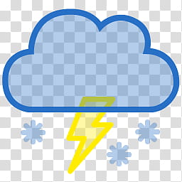 Stylish Weather Icons, cloud.dark.lightning.snow transparent background PNG clipart