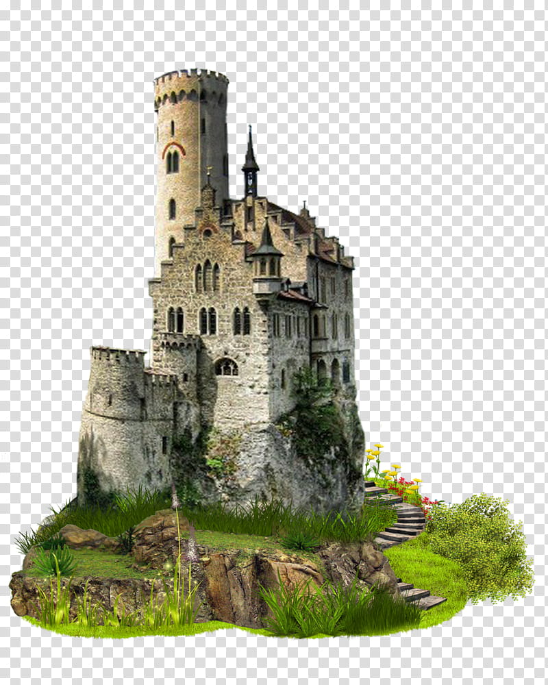 Castle , brown concrete building illustration transparent background PNG clipart