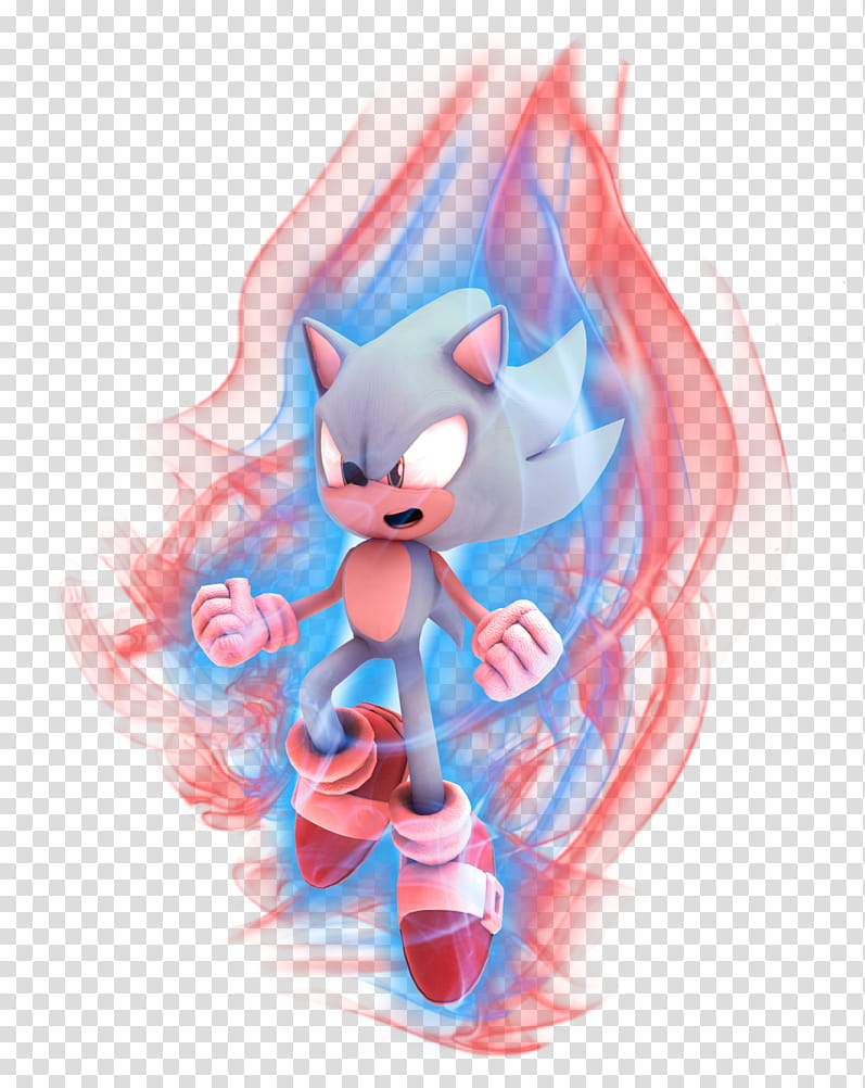 Super Sonic Blue Kaioken, Sonic Hedgehog transparent background PNG clipart