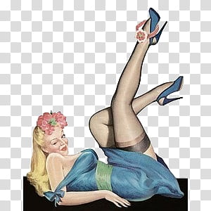 pin up girls , woman raising her legs while winking illustration transparent background PNG clipart