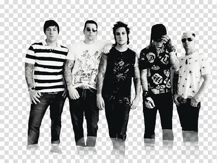 Avenged Sevenfold, five men band members illustration transparent background PNG clipart