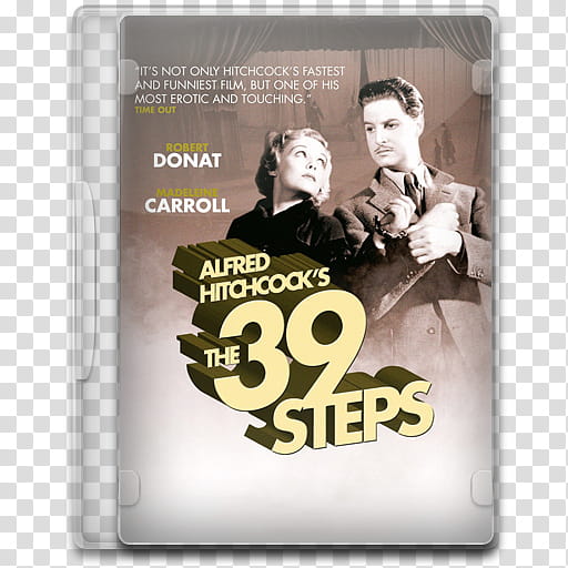 Movie Icon Mega , The  Steps, Alfred Hitchcock's the  Steps DVD case illustration transparent background PNG clipart