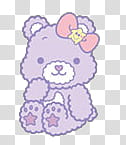 Iconos Little Twin Stars, purple bear illustration transparent background PNG clipart