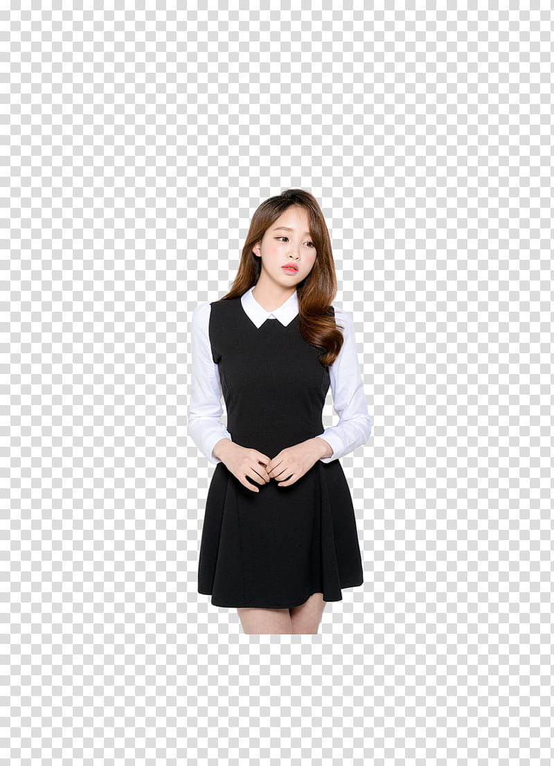 Ulzzang, woman looking on her left side transparent background PNG clipart