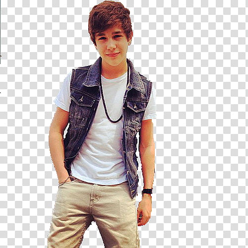 Austin Mahone, smiling man standing while right hand pocket transparent background PNG clipart