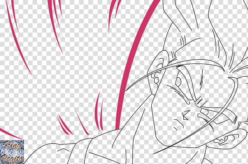 Future Trunks Lineart transparent background PNG clipart