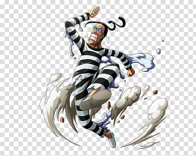 GALDINO ALIAS MR , man in white and black striped jumpsuit anime character transparent background PNG clipart