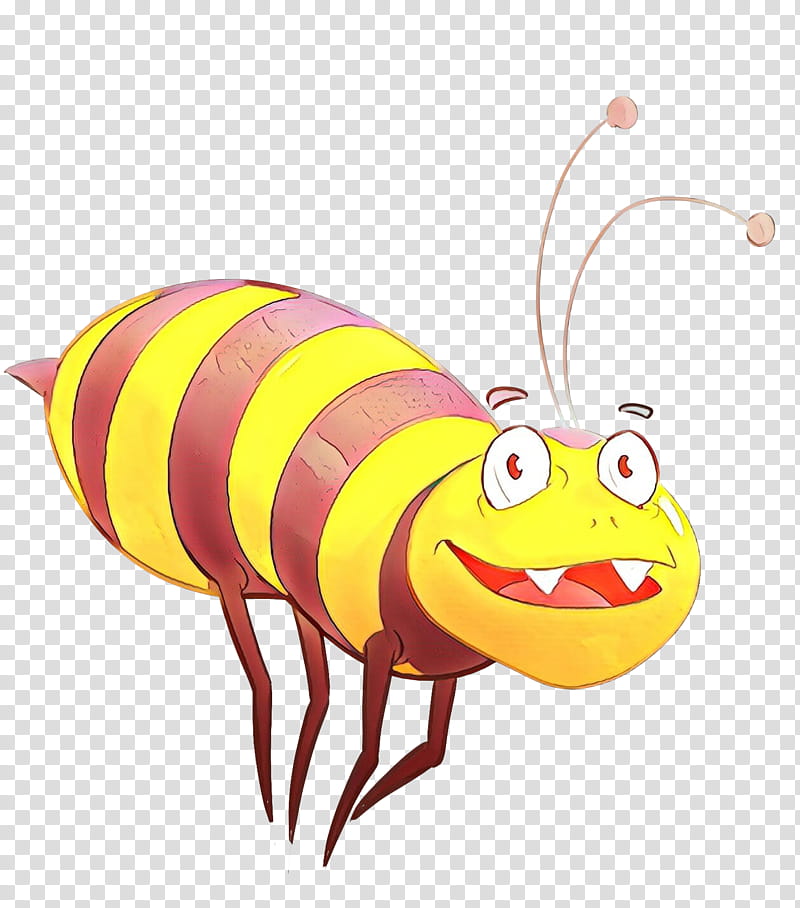 cartoon honeybee insect membrane-winged insect, Cartoon, Membranewinged Insect, Pollinator transparent background PNG clipart