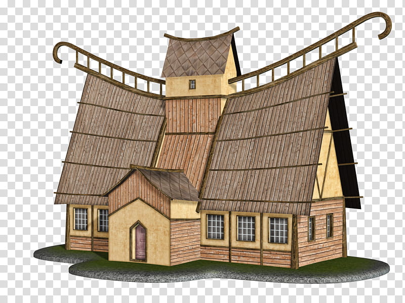 Quirky Fairytale House , beige and brown house illustration transparent background PNG clipart